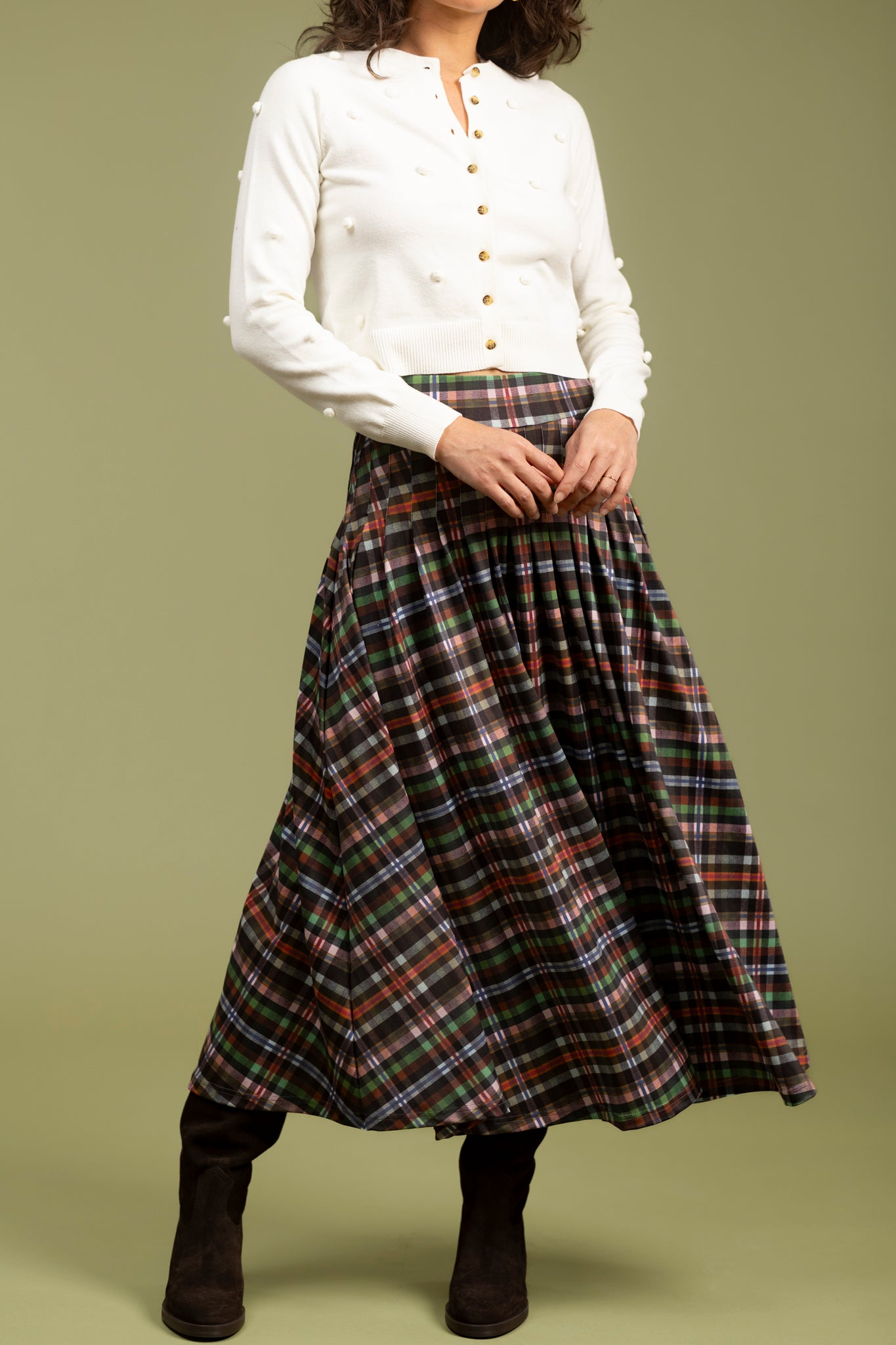 The Lennox Skirt - Stockholm Plaid