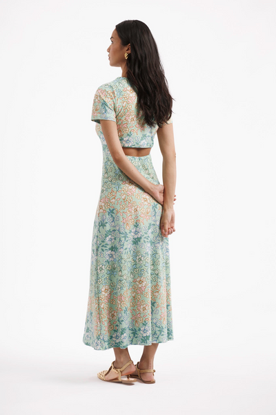 The Celine Dress - Basil Daisy