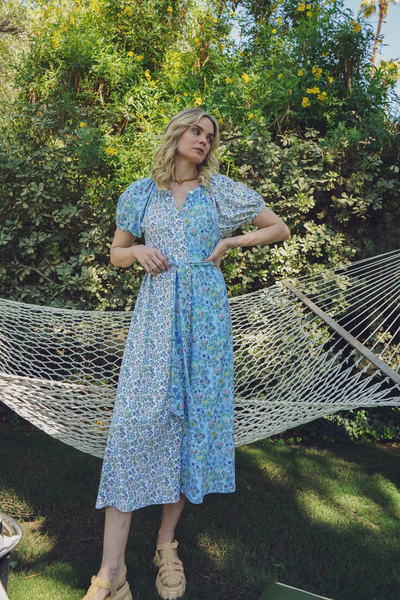 The Grenadine Dress - Spring Sprig Multi