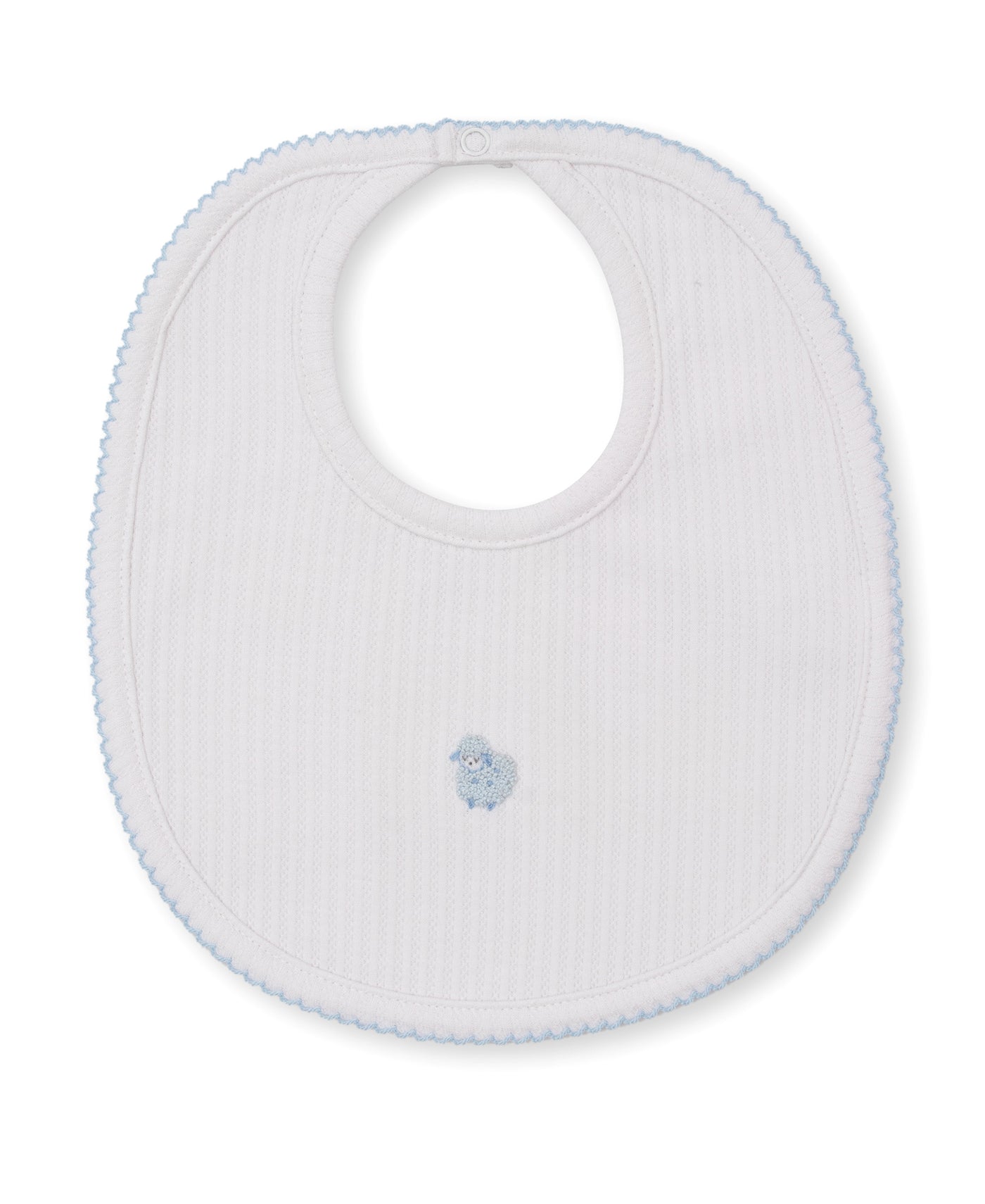 Premier Baa Baa Baby Sheep Blue Hand Embroidered Bib