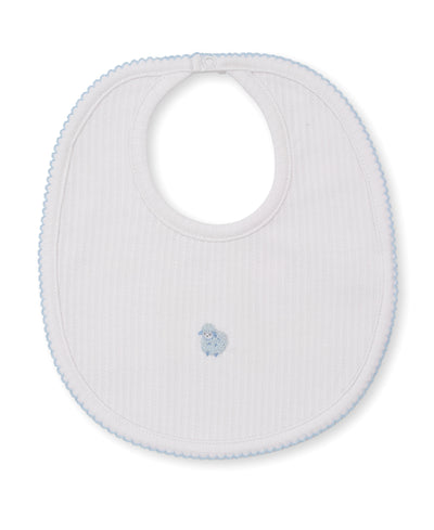 Premier Baa Baa Baby Sheep Blue Hand Embroidered Bib