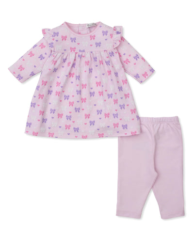 Billowy Bows Dress & Legging Set