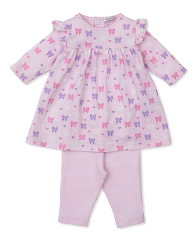 Billowy Bows Dress & Legging Set