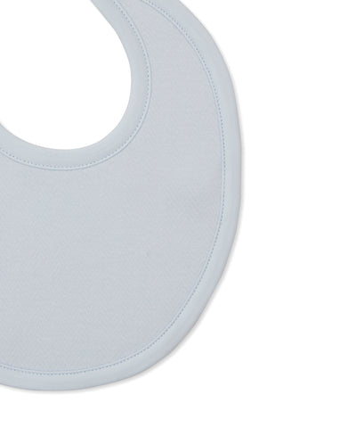 Blue Jacquard Bib