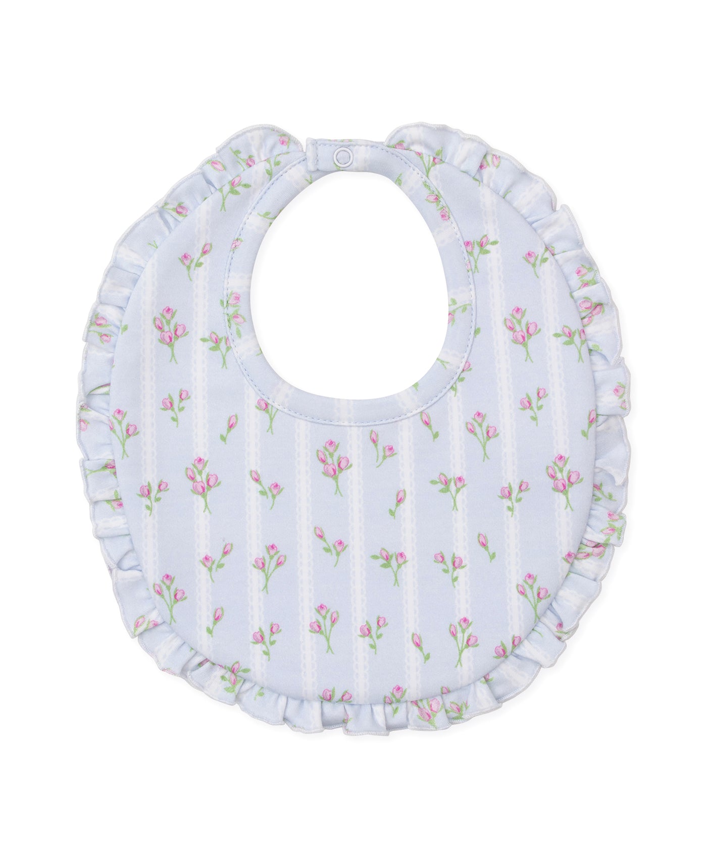 Blue Ribbon Stripe Bouquets Bib