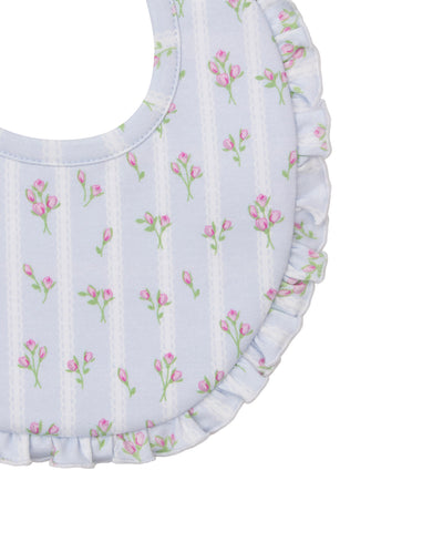 Blue Ribbon Stripe Bouquets Bib