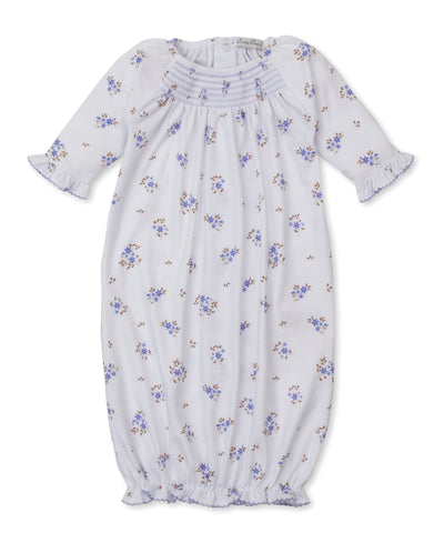 Lilac Tiny Blossoms Smocked Sack