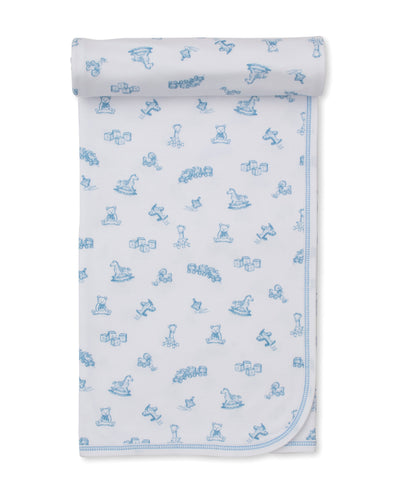 Vintage Toy Treasures Blanket - Blue