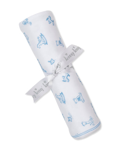 Vintage Toy Treasures Blanket - Blue