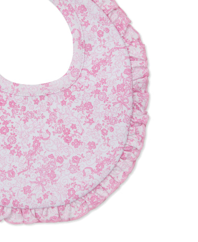 Old English Roses Bib - Pink