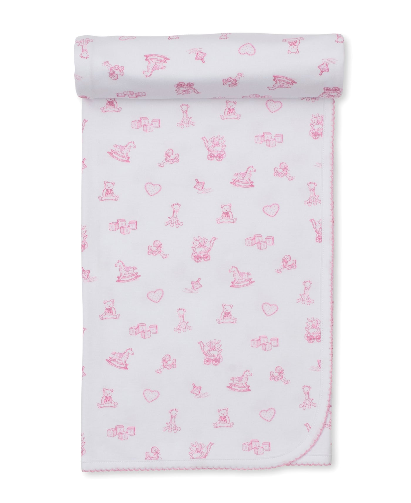 Vintage Toy Treasures Blanket - Pink