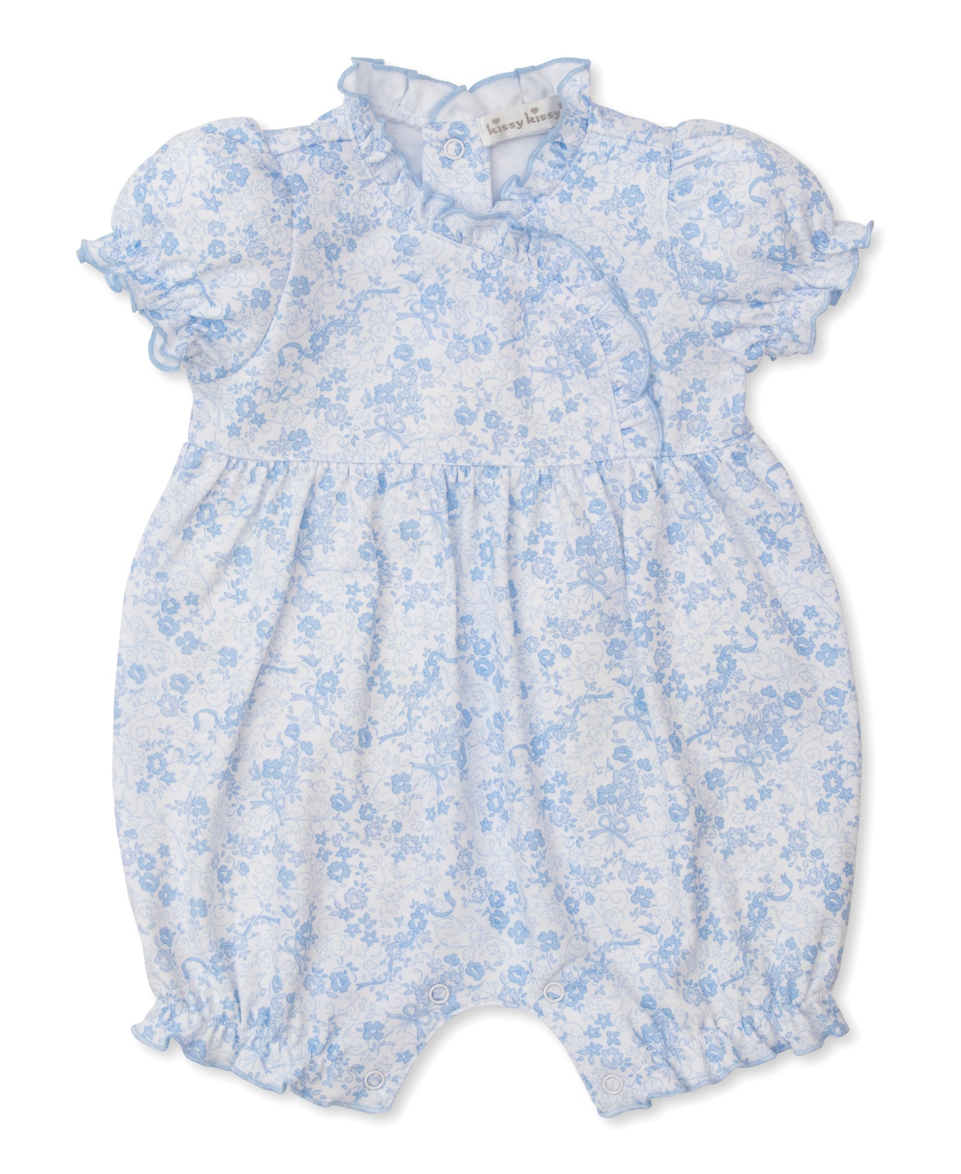 Old English Roses Playsuit - Blue