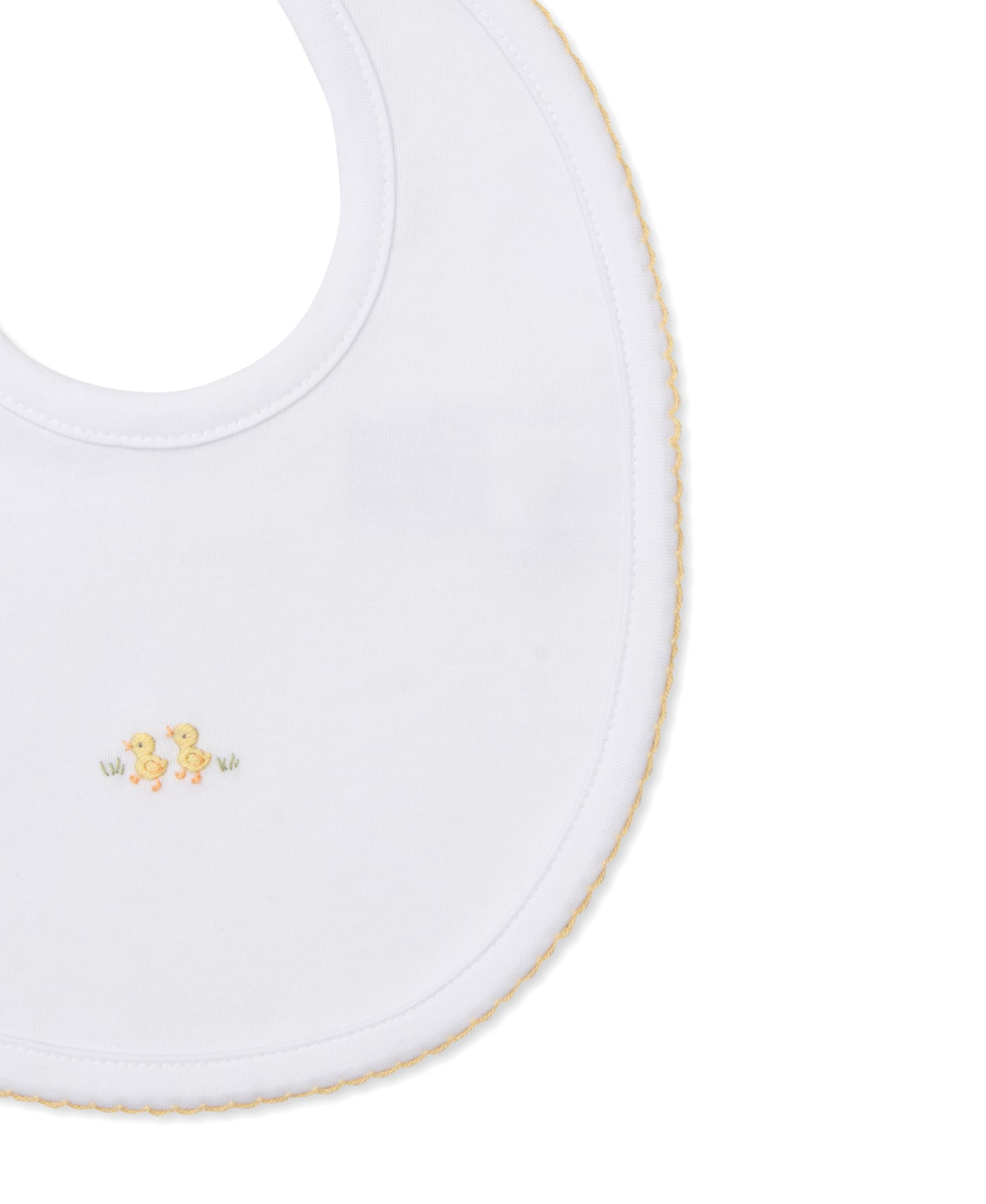 Baby Duck Hand Embroidered Bib