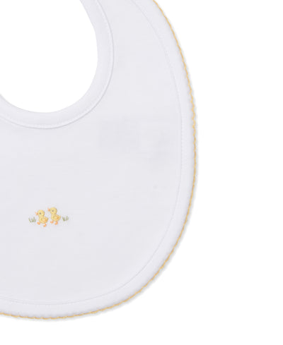 Baby Duck Hand Embroidered Bib