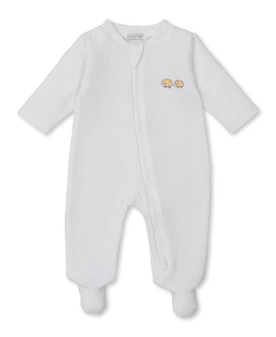 Forest Frolic Jacquard Zip Footie