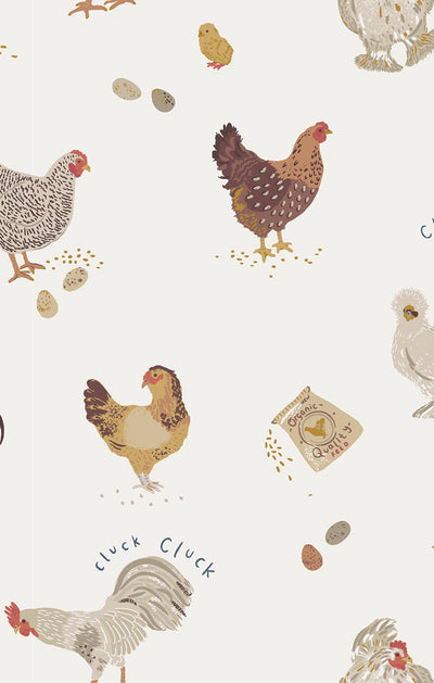 Collector Chicken - 2-Way Zip Footie - Cream