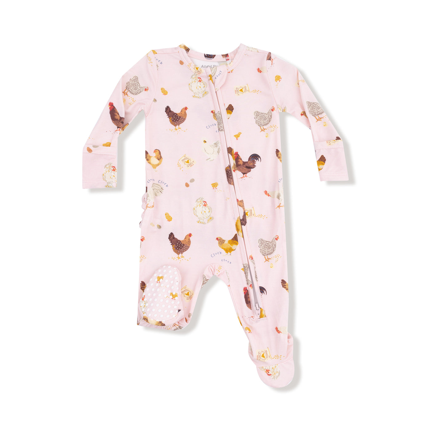Collector Chicken - 2-Way Zip Footie - Pink