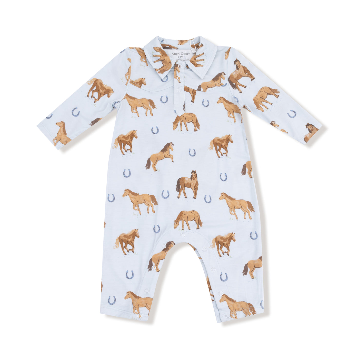 Blue Horses Polo Romper