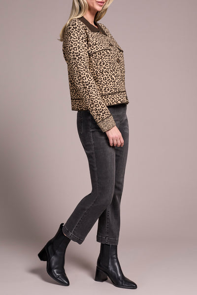 Double Knit Collared Sweater Cardigan - Iced Latte