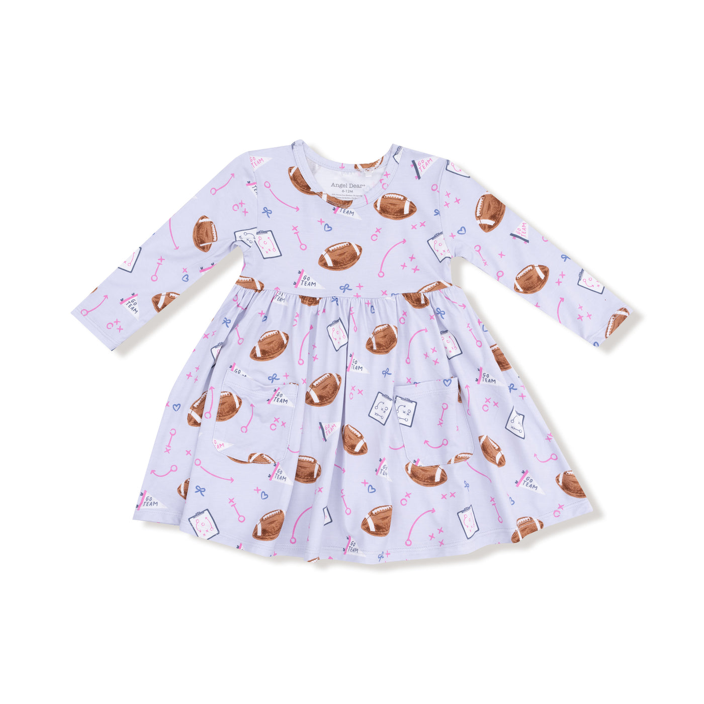 Touchdown Time - Lavender Twirl Dress