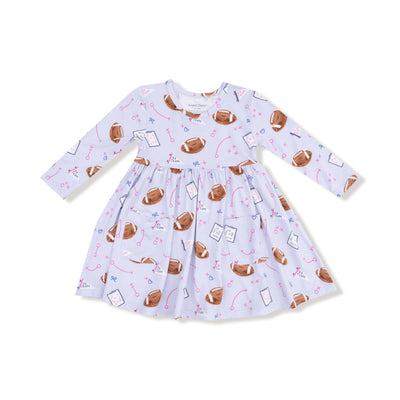 Touchdown Time - Lavender Twirl Dress