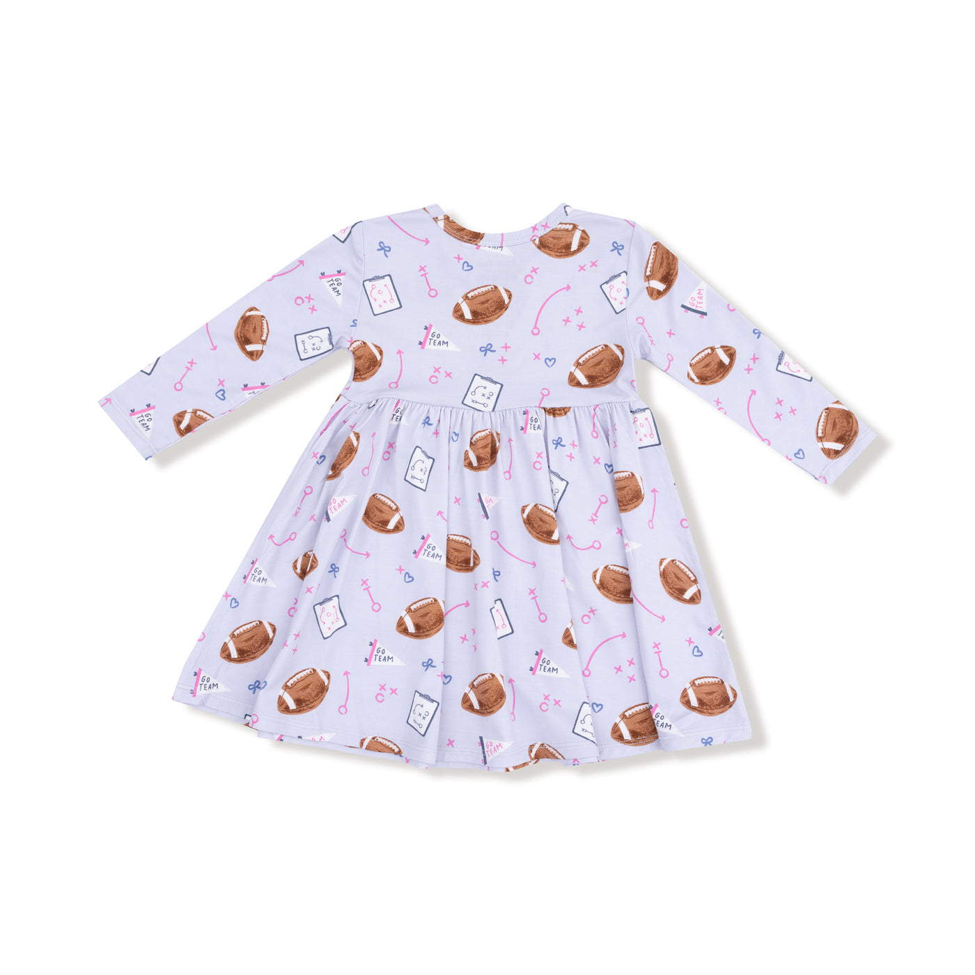 Touchdown Time - Lavender Twirl Dress