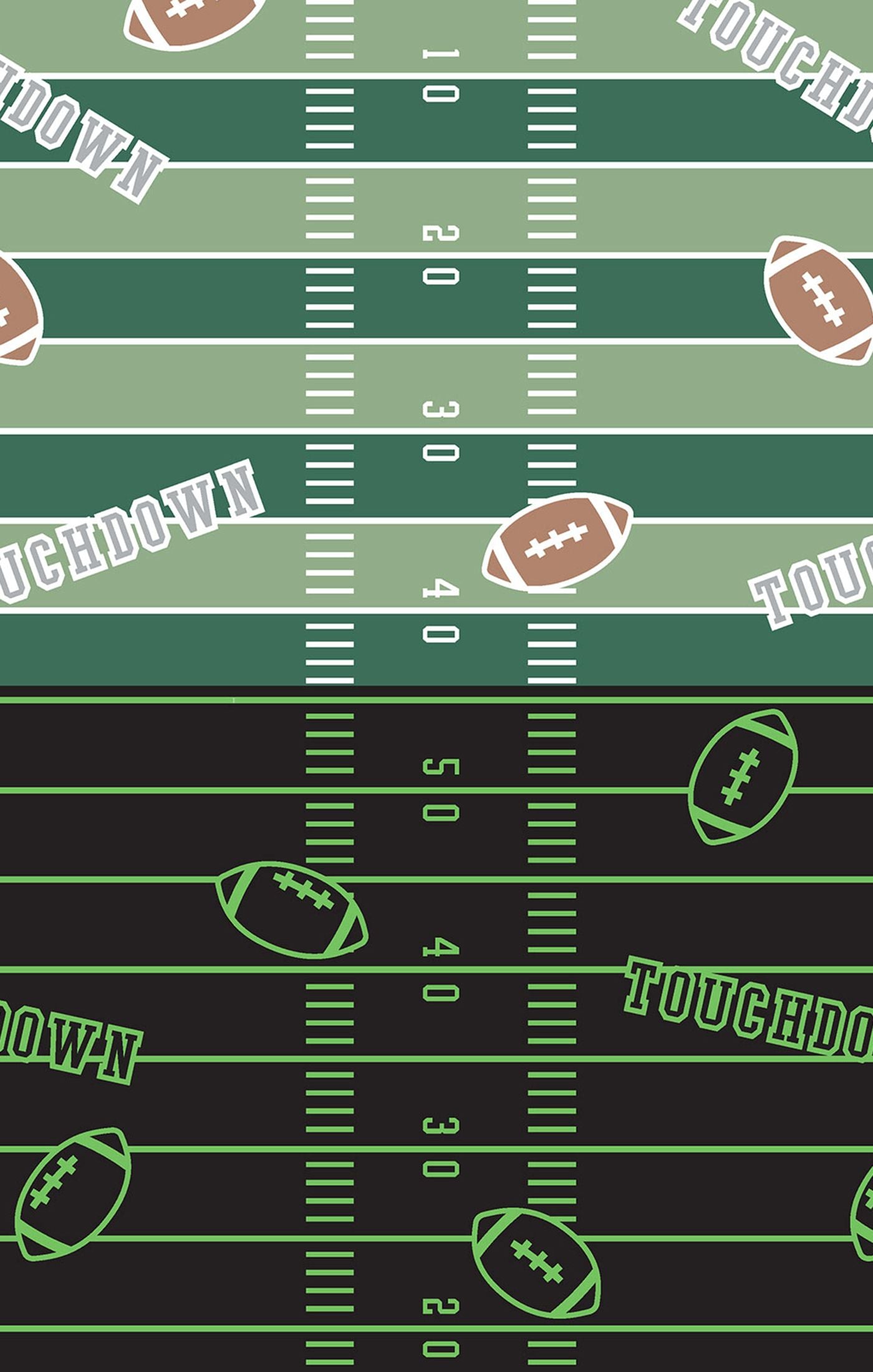 Glow-in-the-Dark Football 2-way Zipper Footie