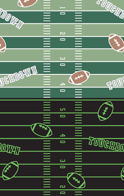 Glow-in-the-Dark Football 2-way Zipper Footie