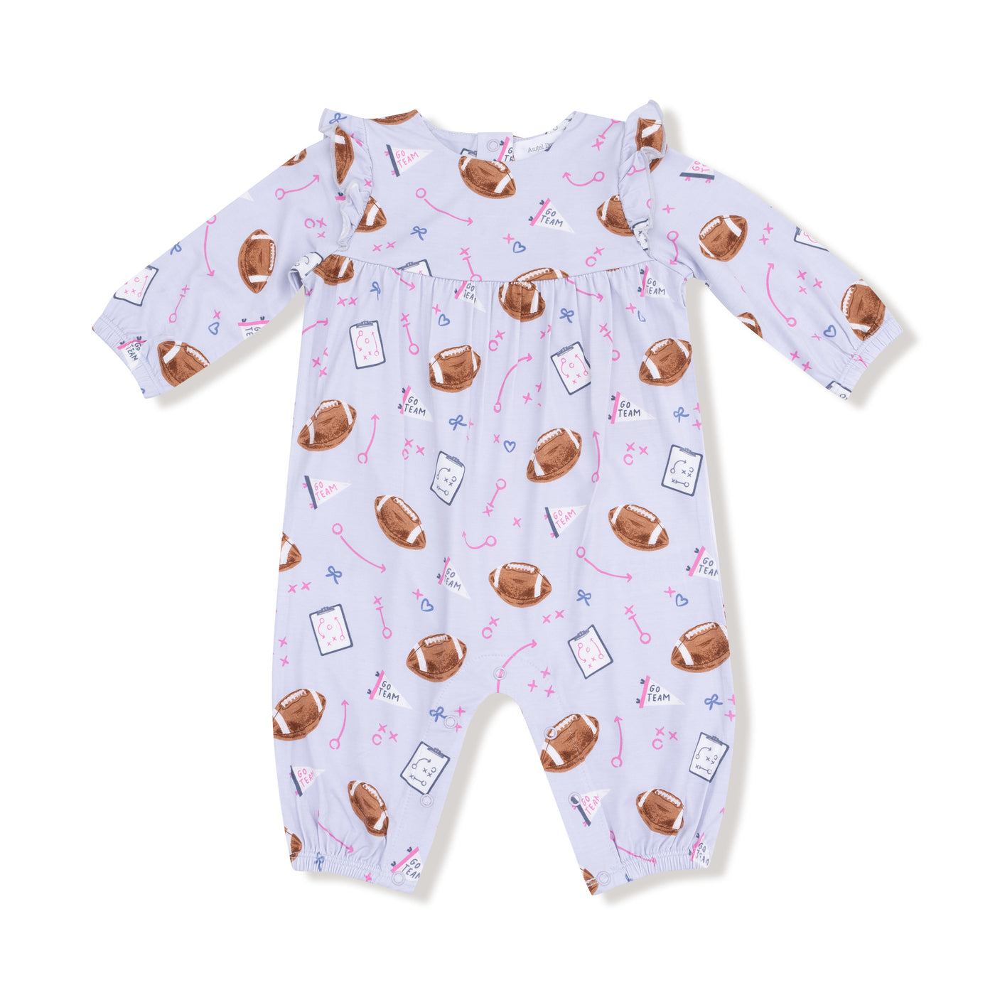 Lavender Touchdown Time Romper