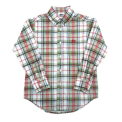 CARTER OXFORD SHIRT - Creme Plaid