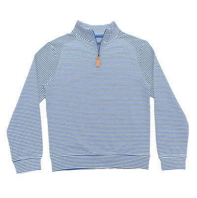 COLLINS QUARTER ZIP - Blue Stripe
