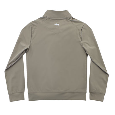 COLLINS PERFORMANCE QUARTER ZIP -Taupe