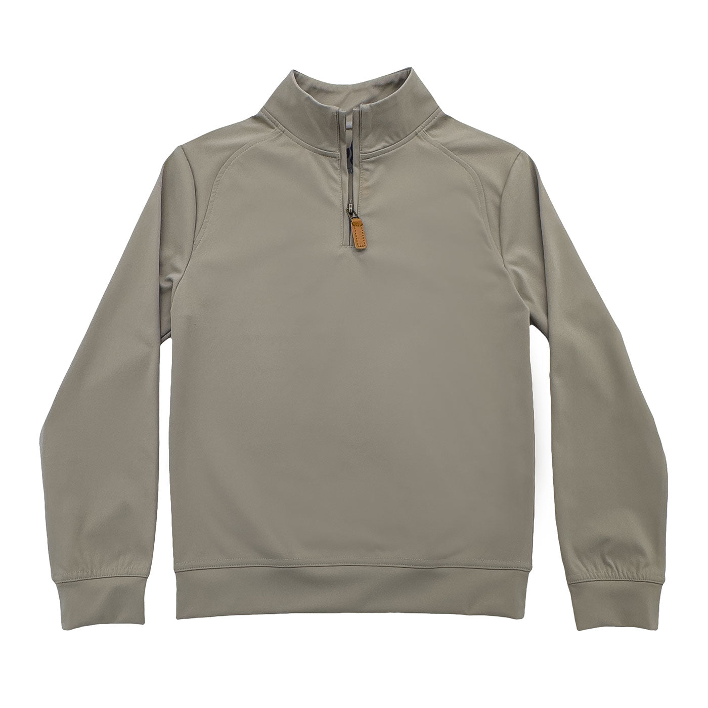 COLLINS PERFORMANCE QUARTER ZIP -Taupe