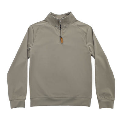COLLINS PERFORMANCE QUARTER ZIP -Taupe