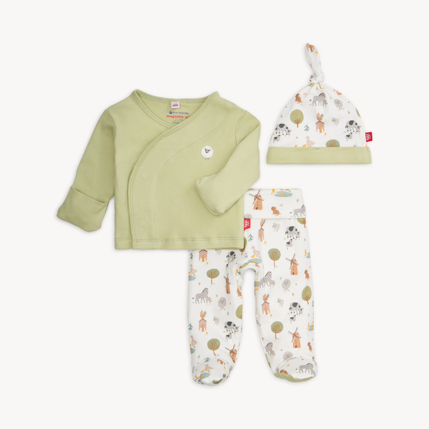 Funny Farm Kimono & Hat Set