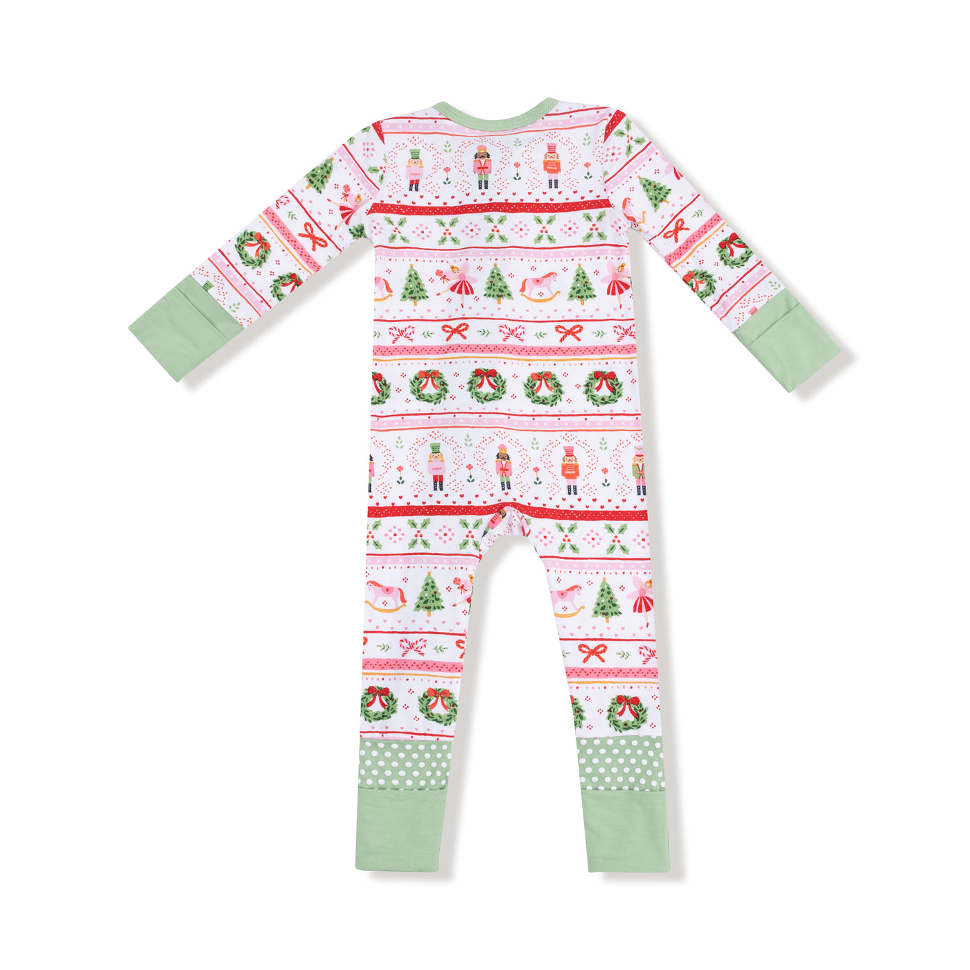 Sugar Plum Fairy Fair Isle - 2 Way Zipper Romper