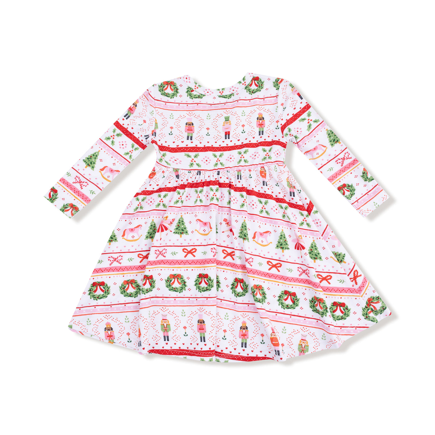 Sugar Plum Fairy Fair Isle - Pink - Twirly Dress