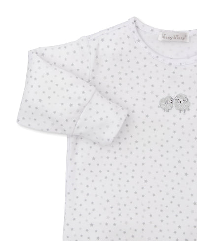 Baa Baa Baby Sheet Pant Set - Silver