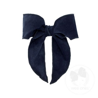 Medium Corduroy Bowtie with Twisted Warp and Whimsy Tails