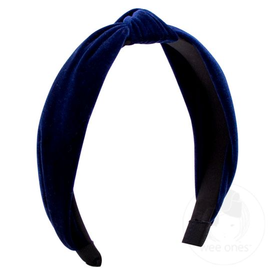 Velvet-wrapped Headband with Knot