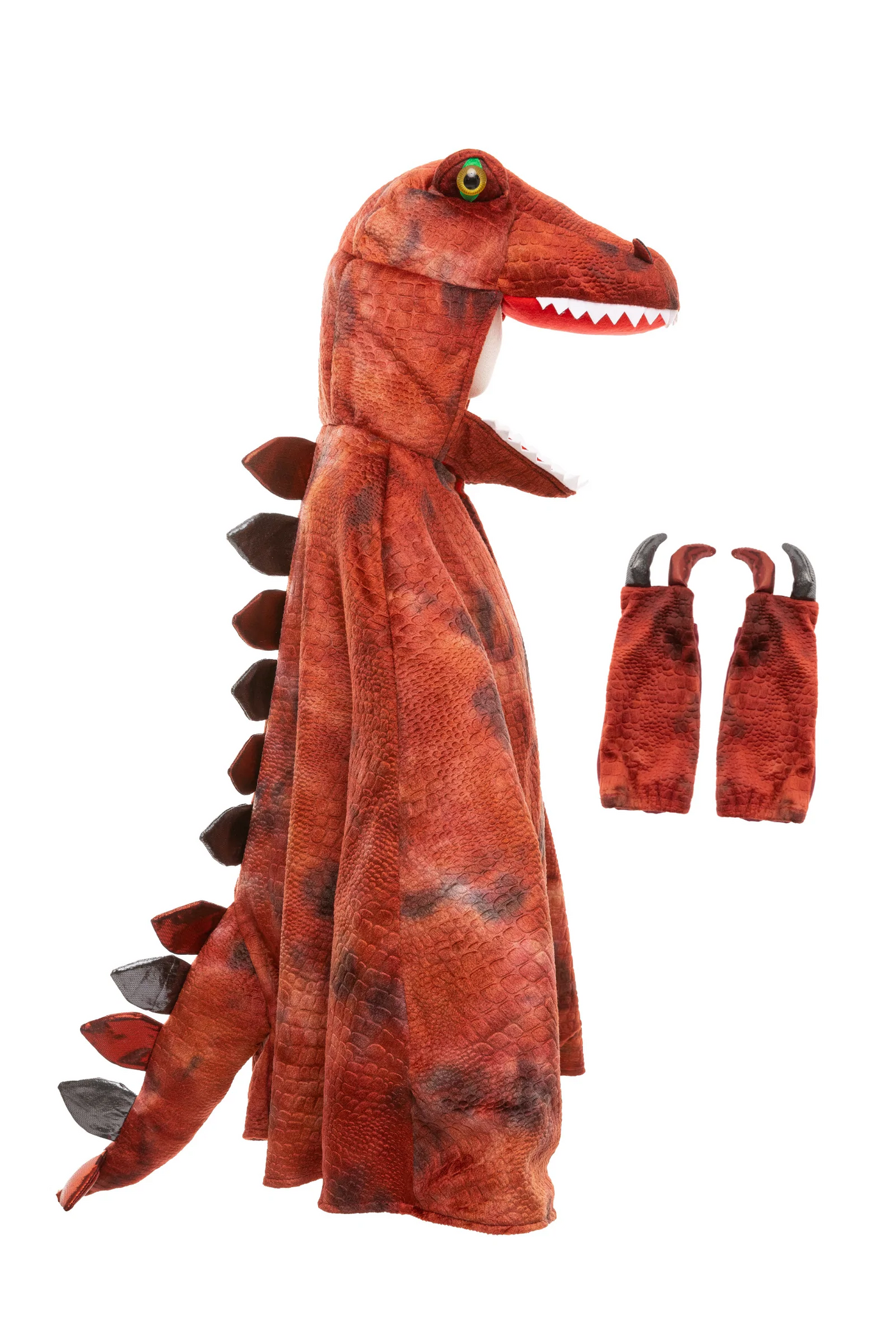 Grandasaurus T-Rex Cape with Claws - Red/Black