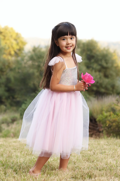 Sequins Princess Dress - Pink