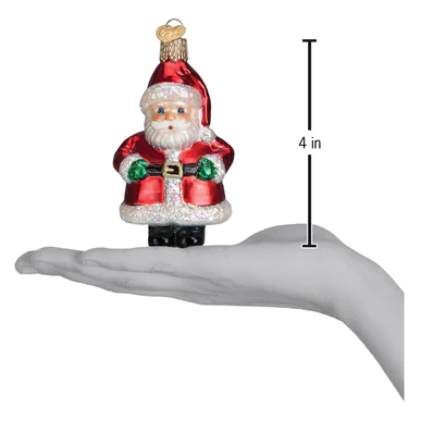 Short Stuff Santa Ornament