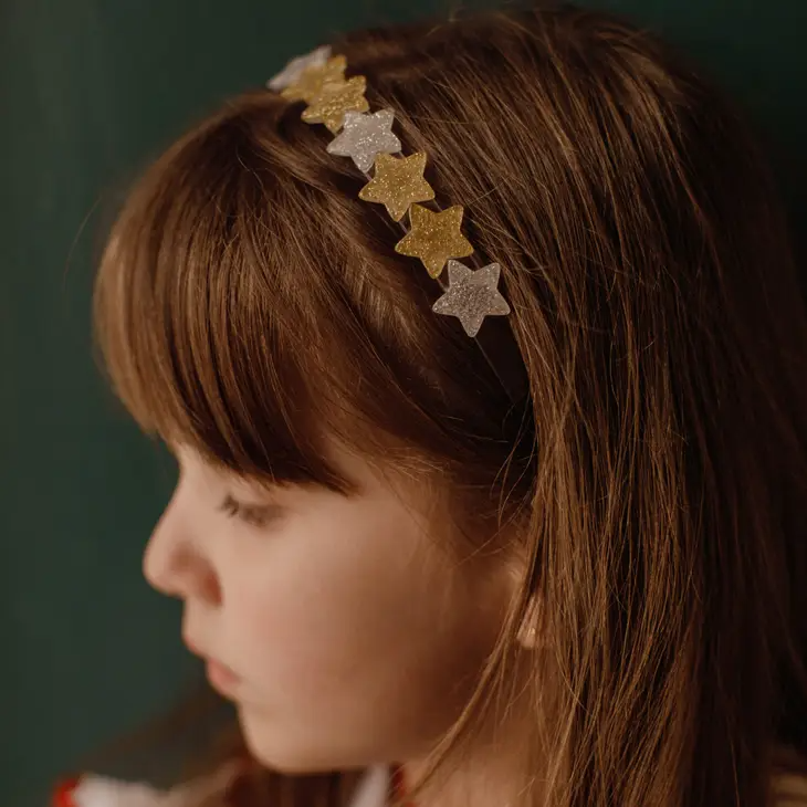 Gold/Silver Stars Headband