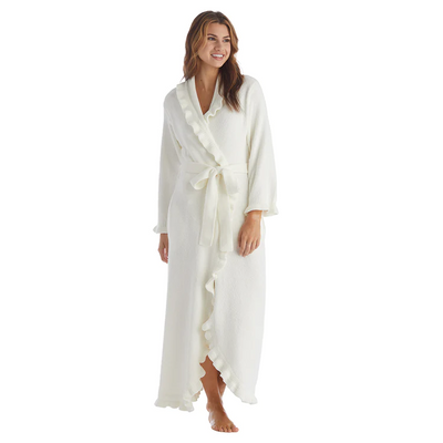 Ruffle Chenille robe