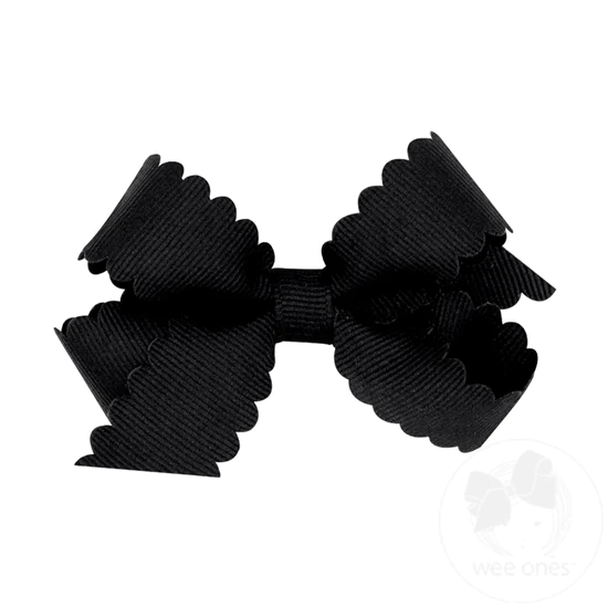 Mini Scallop Bow Black