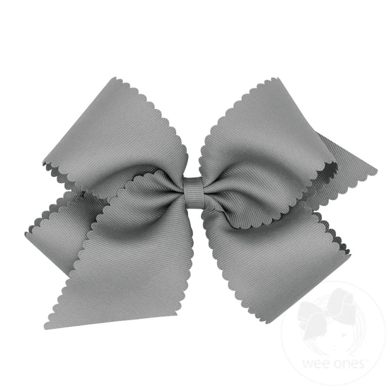 King Scallop Bow Gray