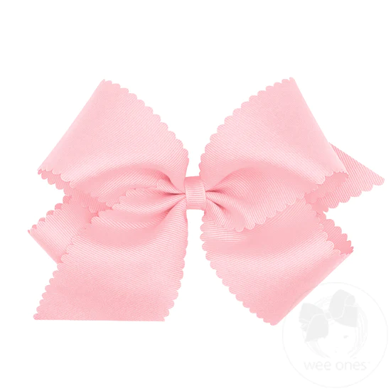 King Scallop Bow Light Pink
