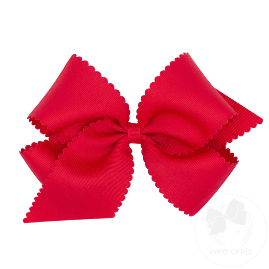 King Scallop Bow Red