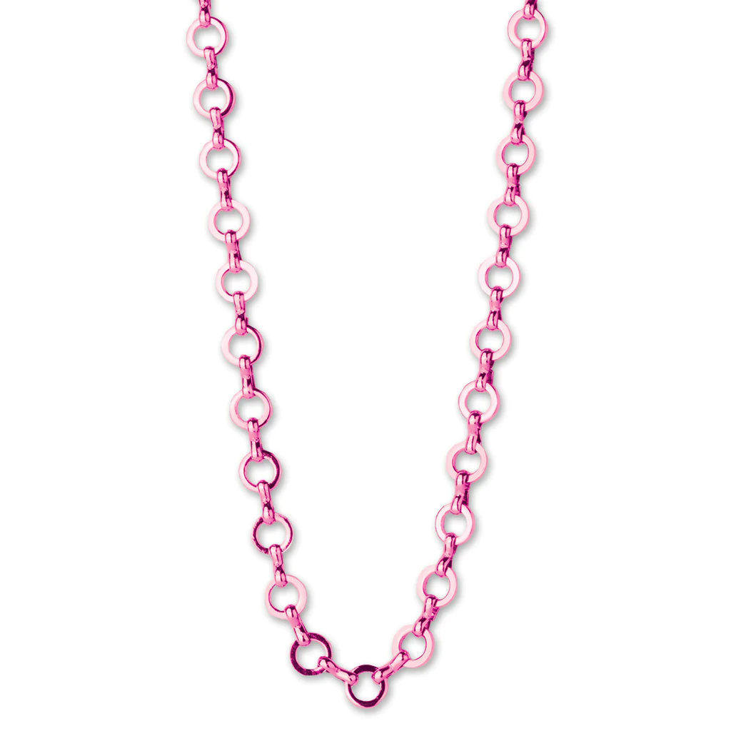 Charm it Chain Necklace - Pink